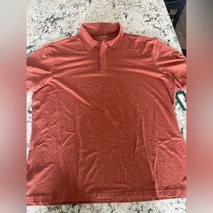 01.Algo polo from Stitch Fix. New with tags. Orange, performance fabric. XXL